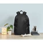 Laptop backpack, 15'' black colour ambient view