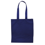 Coloured cotton shopping bag, 140 g/m2 blue colour