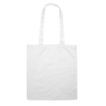 Coloured cotton shopping bag, 140 g/m2 white colour