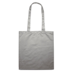 Coloured cotton shopping bag, 140 g/m2 grey colour