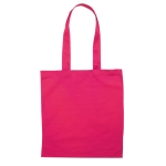 Coloured cotton shopping bag, 140 g/m2 fuchsia colour