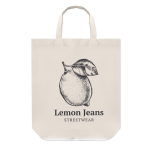 Cotton shopping bag, foldable, 100 g/m2 white colour main view