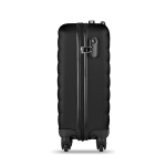 Hard-shell cabin trolley with combination lock black colour third view