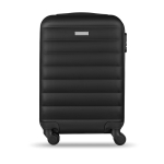 Hard-shell cabin trolley with combination lock black colour fourth view