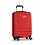 Hard-shell cabin trolley with combination lock red colour