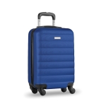 Hard-shell cabin trolley with combination lock royal blue colour