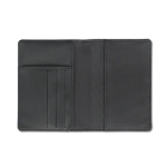 Travel wallet with space for a passport black colour third view