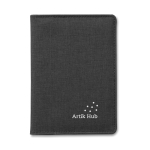 Travel wallet with space for a passport black colour main view