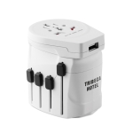 Skross brand travel plug for the travel and tourism industry white colour second main view