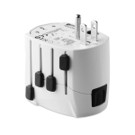 Skross brand travel plug for the travel and tourism industry white colour fourth view