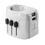 Affordable plug and USB charger white colour