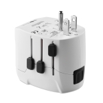 Affordable plug and USB charger white colour third view