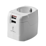 Affordable plug and USB charger white colour sixth view