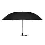 Foldable automatic reversible umbrella with matching cover black colour