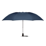 Foldable automatic reversible umbrella with matching cover blue colour