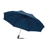 Foldable automatic reversible umbrella with matching cover blue colour second view