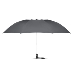 Foldable automatic reversible umbrella with matching cover grey colour