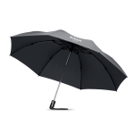 Foldable automatic reversible umbrella with matching cover grey colour second main view