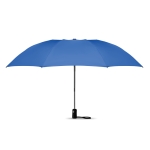 Foldable automatic reversible umbrella with matching cover royal blue colour