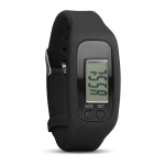 Sports watch with step and calorie counter for runners black colour