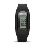 Sports watch with step and calorie counter for runners black colour main view