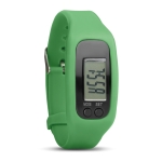 Sports watch with step and calorie counter for runners lime colour