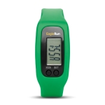 Sports watch with step and calorie counter for runners lime colour fourth main view