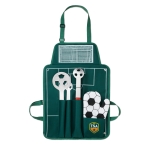 Apron and barbecue set for football fans green colour second main view