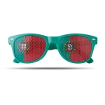 Fun fan glasses in different country flags for sports events mixed colour