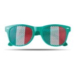 Fun fan glasses in different country flags for sports events green colour