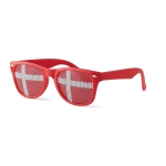 Fun fan glasses in different country flags for sports events multicolour colour second view