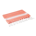 Beach towel made of cotton in different colours orange colour second view