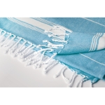 Beach towel made of cotton in different colours turquoise colour third view