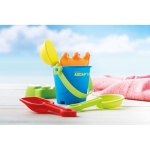 Beach toys for children with bucket, shovel, rake and 2 molds multicolour colour main ambient view