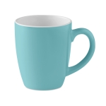 Ceramic, coloured coffee mug, for promotions, 290 ml blue colour