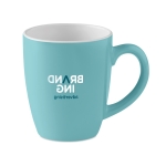 Ceramic, coloured coffee mug, for promotions, 290 ml blue colour second main view