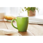 Ceramic, coloured coffee mug, for promotions, 290 ml green colour ambient view