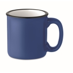 Ceramic coffee mug with a vintage look, 240 ml royal blue colour