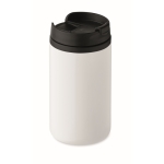 Thermo mug, stainless steel for promotional gifting, 250 ml white colour