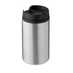 Thermo mug, stainless steel for promotional gifting, 250 ml matt silver colour