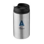 Thermo mug, stainless steel for promotional gifting, 250 ml matt silver colour main view