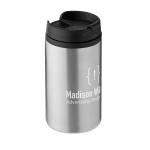 Thermo mug, stainless steel for promotional gifting, 250 ml matt silver colour third main view