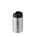 Thermo mug, stainless steel for promotional gifting, 250 ml matt silver colour view with print area