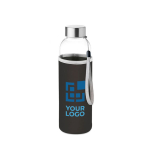 Water bottle with sleeve, promotional gift, 500 ml view with print area