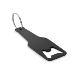 Bottle-shaped bottle opener for promotions black colour second view