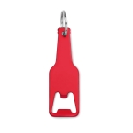 Bottle-shaped bottle opener for promotions red colour