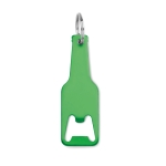 Bottle-shaped bottle opener for promotions green colour