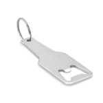 Bottle-shaped bottle opener for promotions silver colour second view