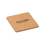 Square coasters, Squarture wood colour image with logo