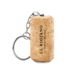 Original bottle cork keyring for caterers beige colour second main view